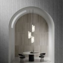 Loft Industry Modern - White Marble 2Plate Pendant